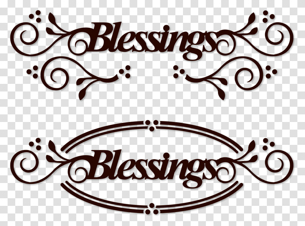 Blessings Word Art Download Clipart Download Calligraphy, Alphabet, Label, Handwriting Transparent Png