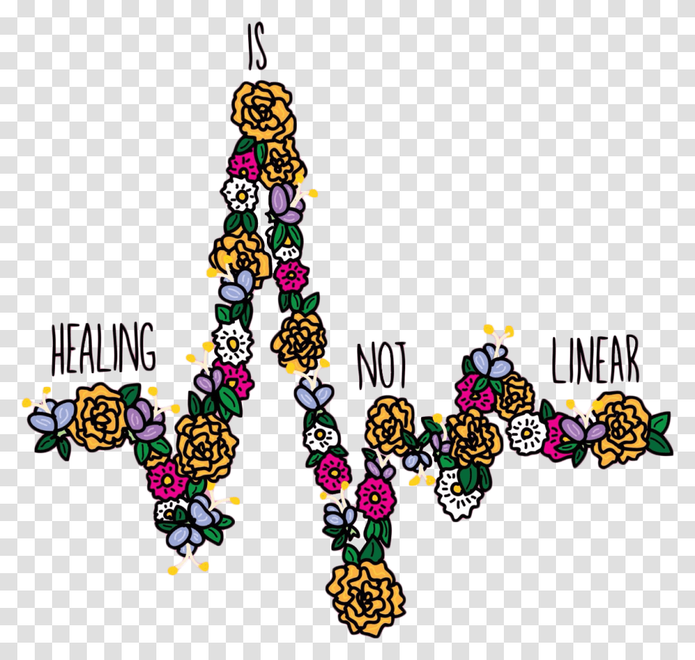 Blgdark Blgsource Healing Is Not Linear Quote, Tree, Plant, Ornament Transparent Png
