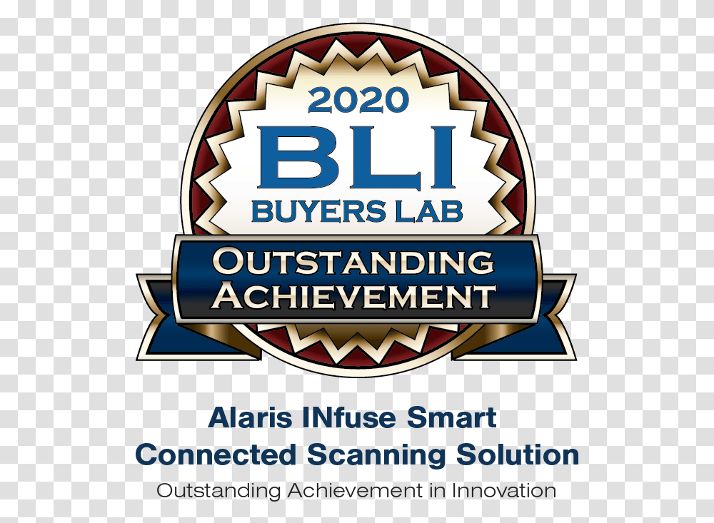 Bli Alaris Infuse Outstanding Achievement Bli Buyers Lab 2019 Line Of The Year, Label, Advertisement, Poster Transparent Png