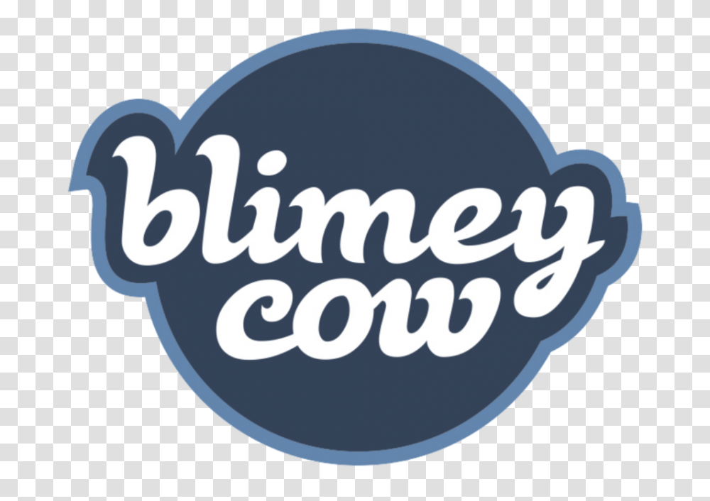 Blimey Cow Logo, Symbol, Label, Text, Downtown Transparent Png