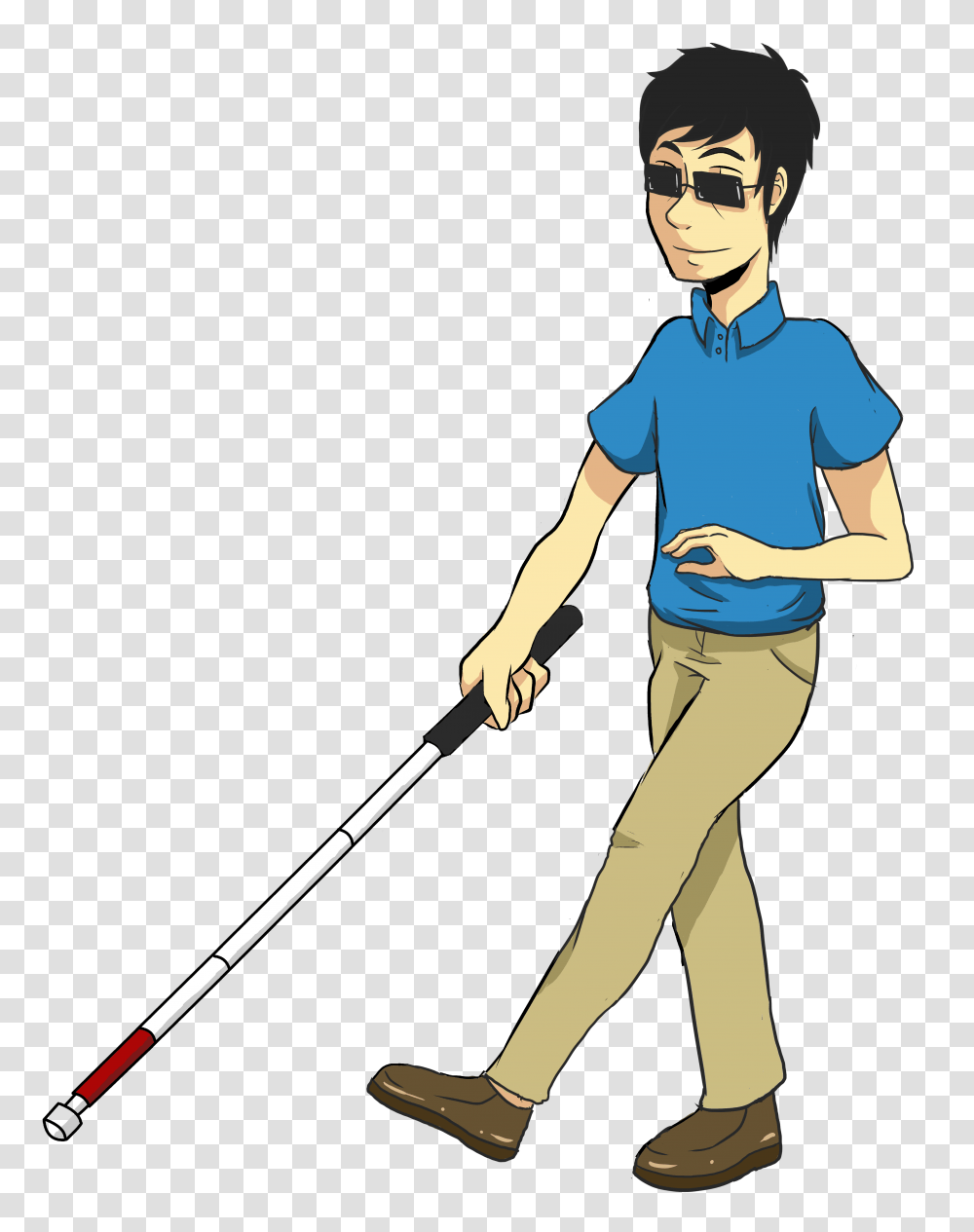 Blind Cane Cliparts, Person, Human, Walking, People Transparent Png