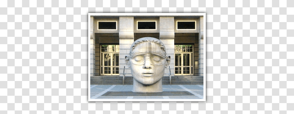 Blind Justice Artifact, Head, Sculpture, Statue, Person Transparent Png