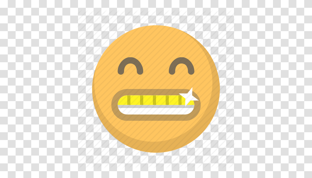 Bling Emoji Face Gold Grill Rapper Teeth Icon, Label, Food Transparent Png