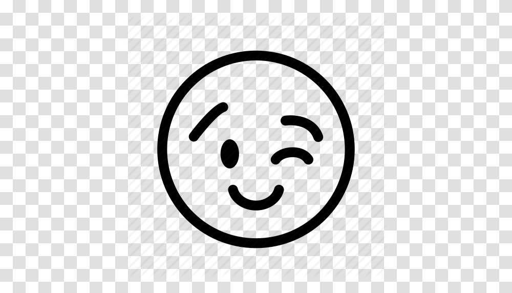 Blink Emoji Emoticon Happy Smiley Wink Icon, Face Transparent Png