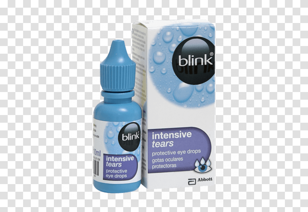 Blink Intensive Tears Eye Drops, Bottle, Cosmetics, Perfume, Label Transparent Png