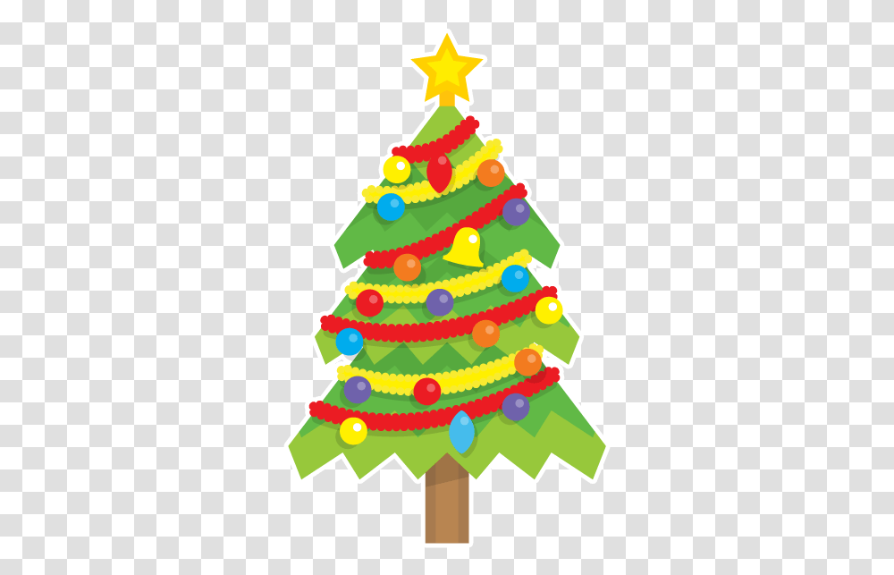 Blinking Christmas Trees Messages Sticker 9 Christmas Tree Sticker, Plant, Ornament, Birthday Cake, Dessert Transparent Png