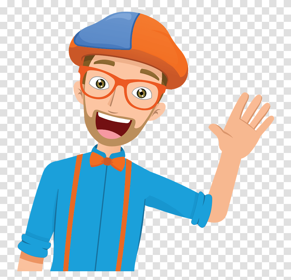 Blippi Youtube Birthday Cupcake Clip Blippi Clipart, Person, Human, Performer, Face Transparent Png