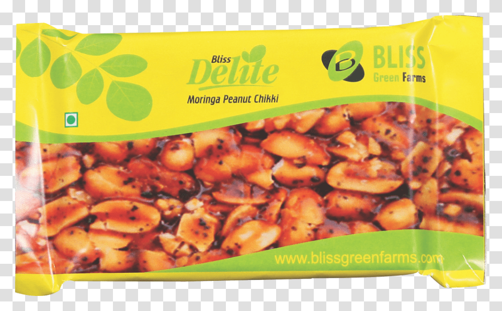 Bliss Delite Moringa Peanut Chikki Seed, Plant, Food, Pizza, Advertisement Transparent Png