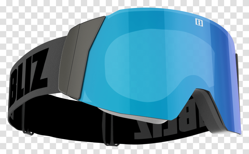 Bliz Air Ski Goggles Black Smoke With Blue Multi Cat3 Bliz Air Goggles One Size, Clothing, Accessories, Helmet, Crash Helmet Transparent Png