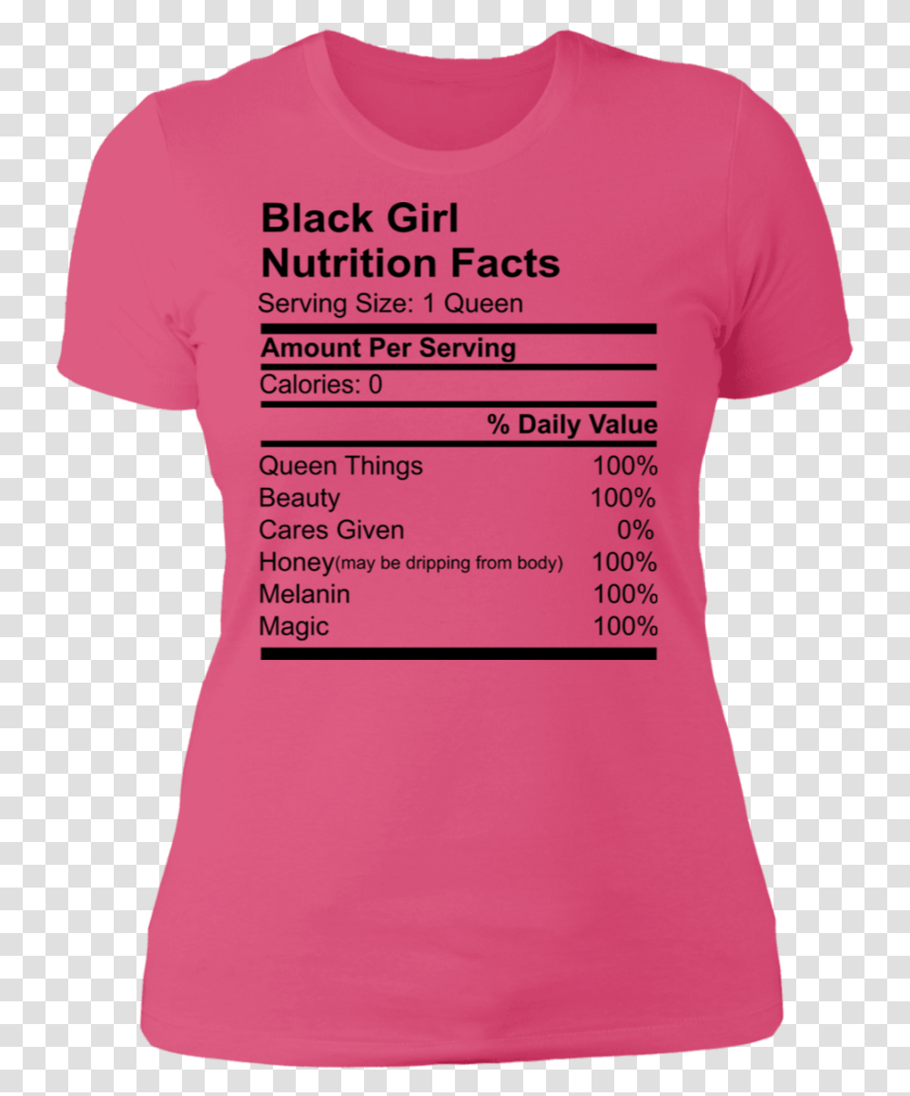 Blk Girl Facts T Shirt Ingredients, Clothing, Apparel, T-Shirt, Text Transparent Png