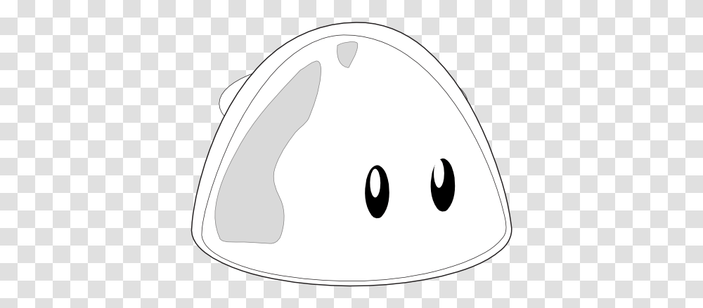 Blobby Black White Line Art 555px Circle, Clothing, Helmet, Ball, Crash Helmet Transparent Png