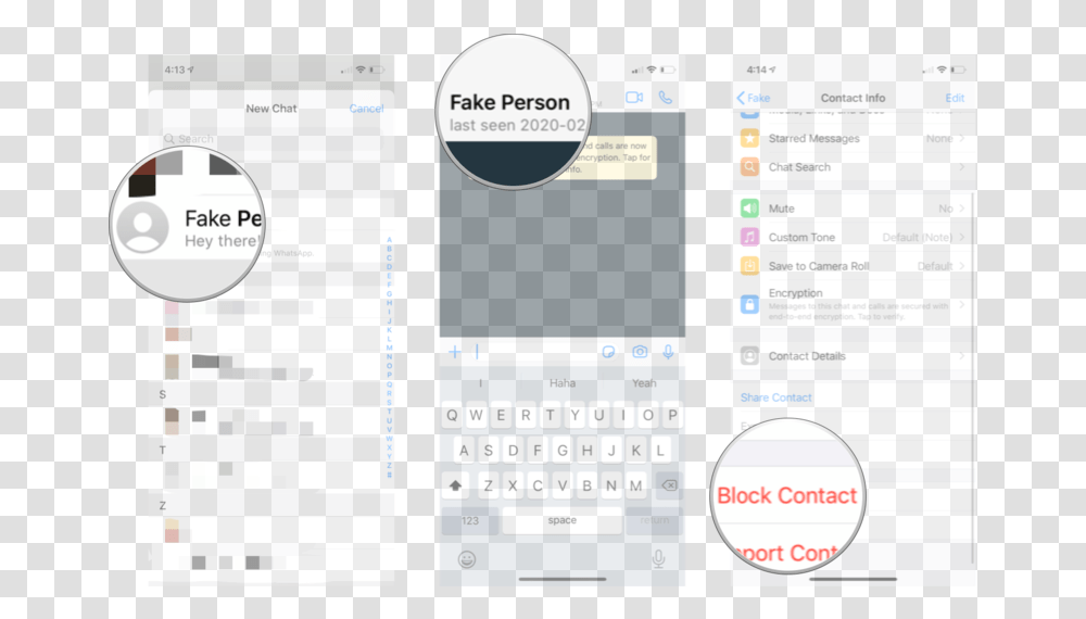 Block Contacts In Whatsapp For Ios Screenshot, Text, Mobile Phone, Electronics, Cell Phone Transparent Png