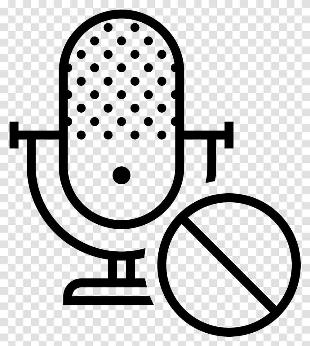 Block Microphone Icon No Entry In Japanese, Gray, World Of Warcraft Transparent Png