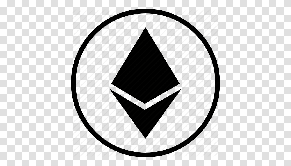 Blockchain Cryptocurrency Crystal Currency Ether Ethereum, Triangle, Plectrum Transparent Png