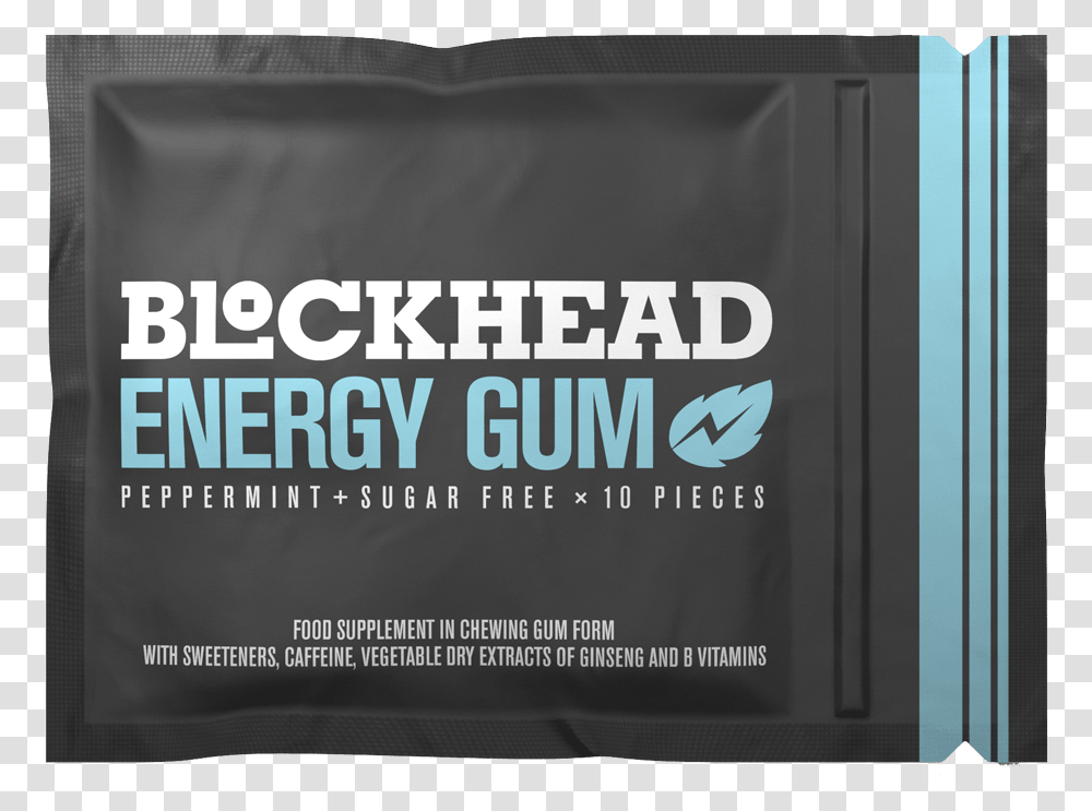 Blockhead Energy Gum Paper, Word, Advertisement Transparent Png