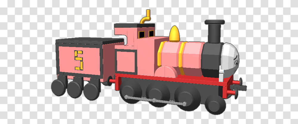 Blocksworld James Is Crying Locomotive, Transportation, Vehicle, Tractor, Fire Truck Transparent Png