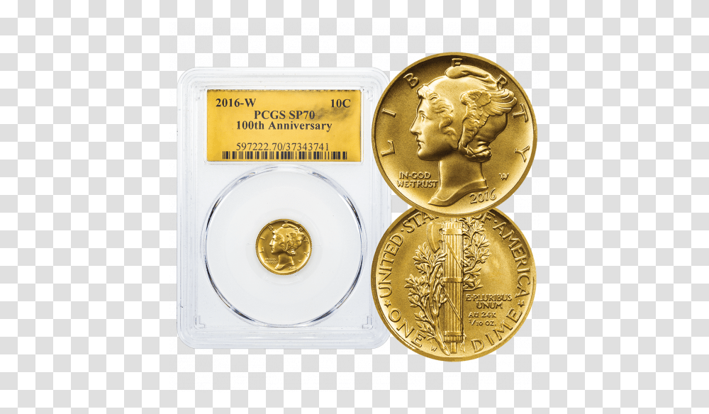 Blog 2016w Gold Mercury Dime Pcgs Sp70 Rare Collectibles Tv Coin, Money, Nickel Transparent Png