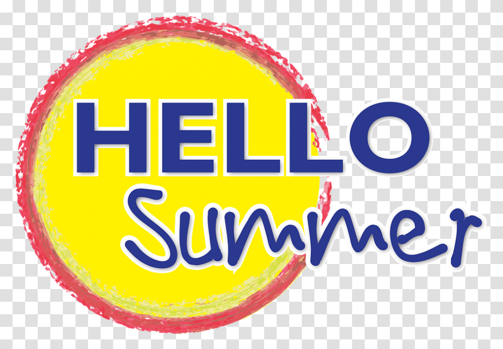 Blog Hello Summer Sun Bright Card Header Circle, Logo, Trademark, Label Transparent Png