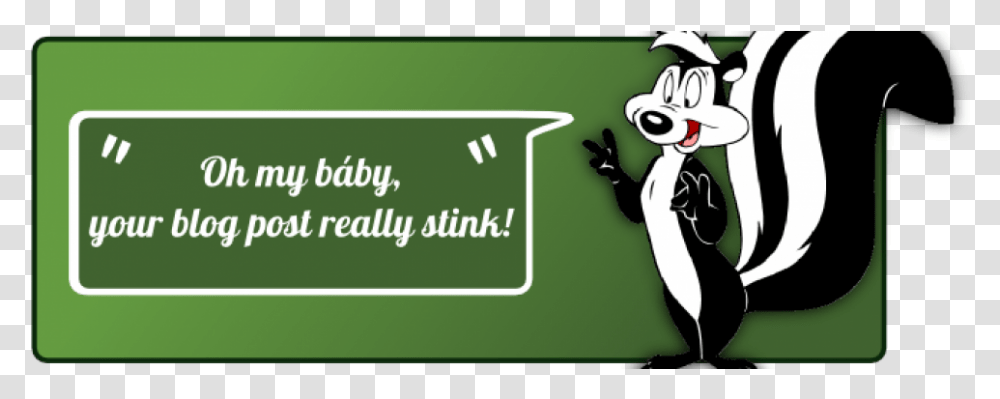 Blog Post Stink Cartoon, Outdoors, Animal, Nature, Mammal Transparent Png