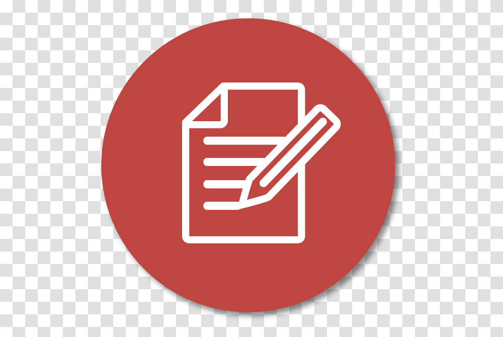 Blog Red Icon Note Taking Icon, Label, Hand, Weapon Transparent Png