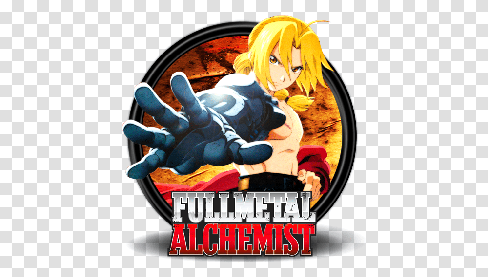 Bloganime Fullmetal Alchemist Circle Icon, Book, Comics, Person, Human Transparent Png