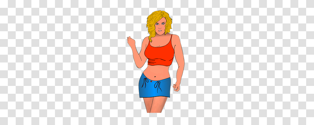 Blond Person, Stomach, Female Transparent Png