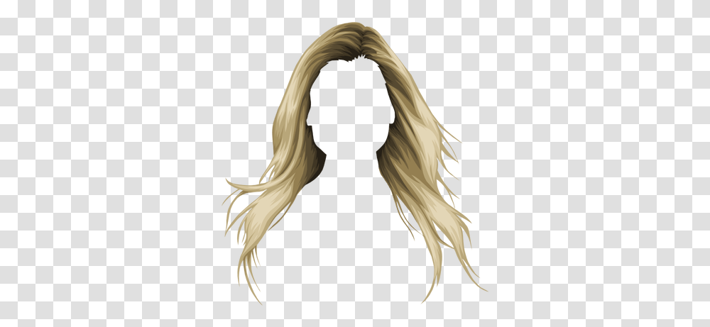 Blond Drawing Long Hair Anime Hair Girl, Clothing, Apparel, Costume, Person Transparent Png