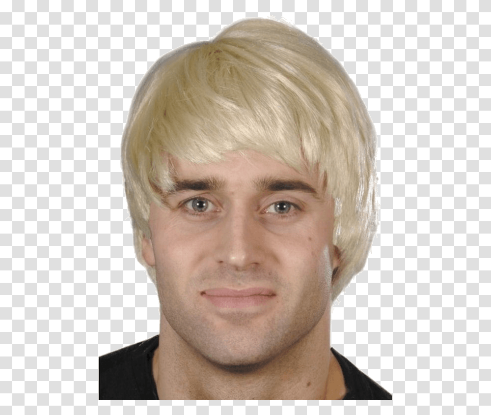 Blond Guy Wig, Hair, Person, Human, Face Transparent Png