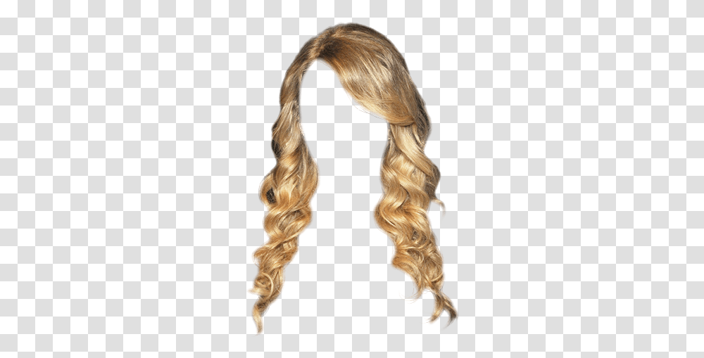 Blond Hair Long Dressup Costume Lace Wig, Person, Human, Braid, Ponytail Transparent Png