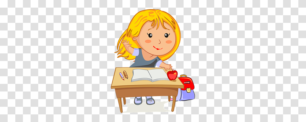 Blonde Person, Reading, Female, Girl Transparent Png