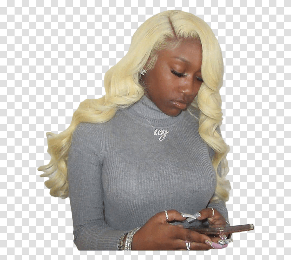 Blonde 613 Short Brazilian Lace Front Human Hair Wigs Long Blond, Clothing, Person, Sleeve, Female Transparent Png
