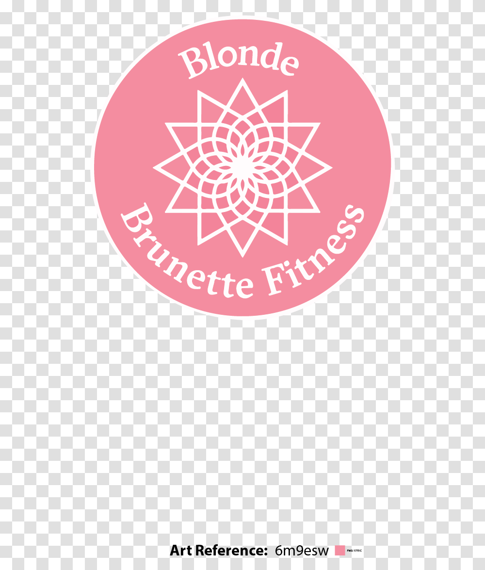 Blonde Brunette Fit Sticker Circle, Pattern, Ornament, Fractal Transparent Png