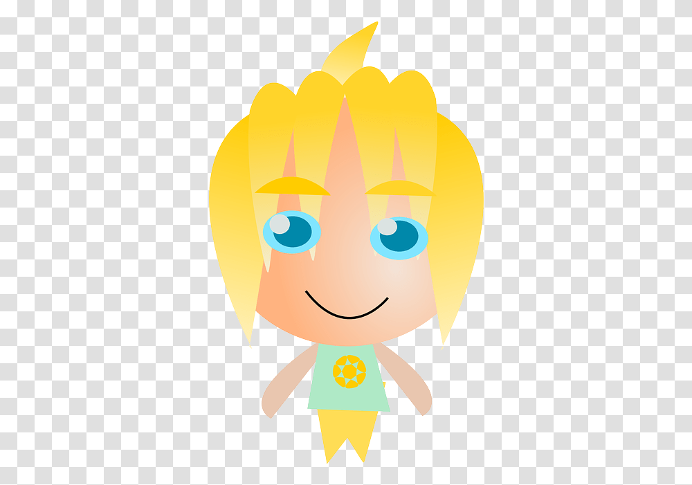 Blonde Girl Teenager Cute Teen Young People Cartoon, Plectrum, Clothing, Apparel, Doll Transparent Png