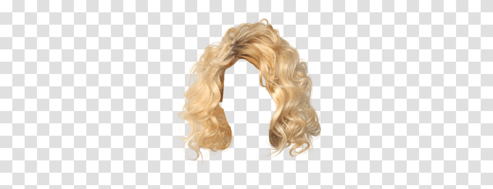 Blonde Hair Sticker Wispy Blonde Hair, Wig, Clothing, Apparel Transparent Png