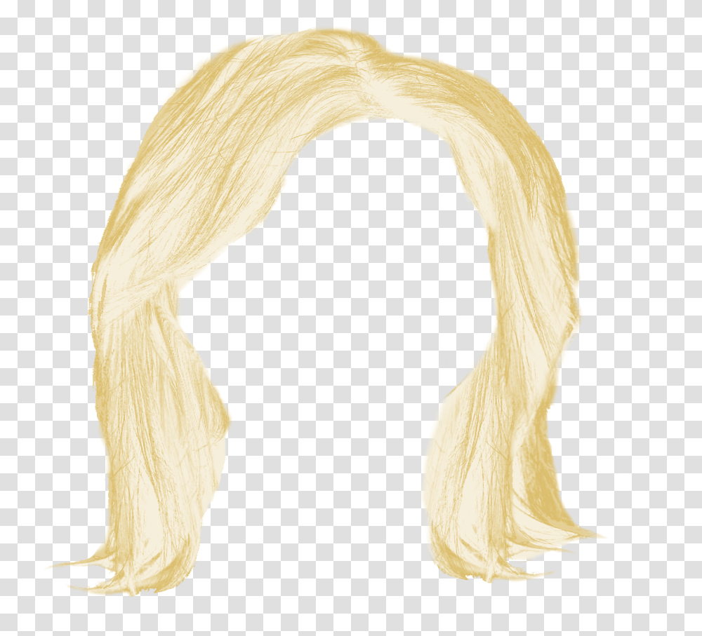 Blonde Hair Wig Clipart Cartoon Blond Hair Cartoon Wig, Bird, Animal, Apparel Transparent Png