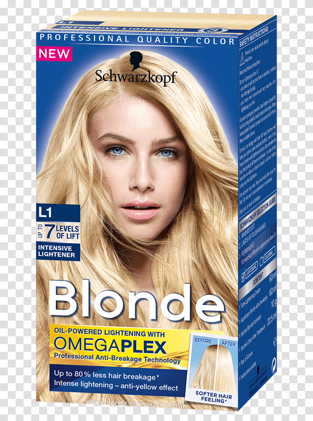 Blonde Lighteners L1 Intensive Lightener Nordic Blonde Schwarzkopf, Poster, Advertisement, Flyer, Paper Transparent Png
