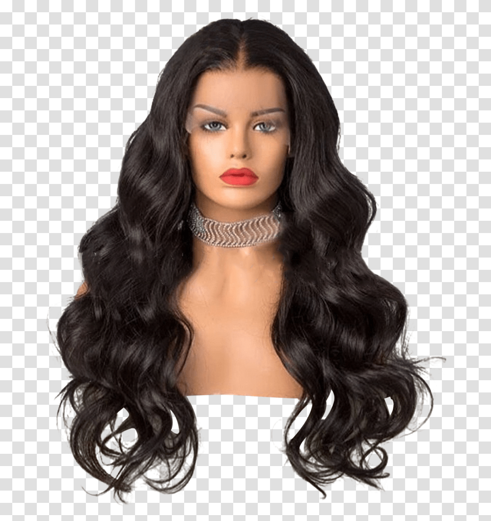 Blonde Luxury Lace Wig Hair So Fab 16 Inch Body Wave Wig, Face, Person, Human, Necklace Transparent Png
