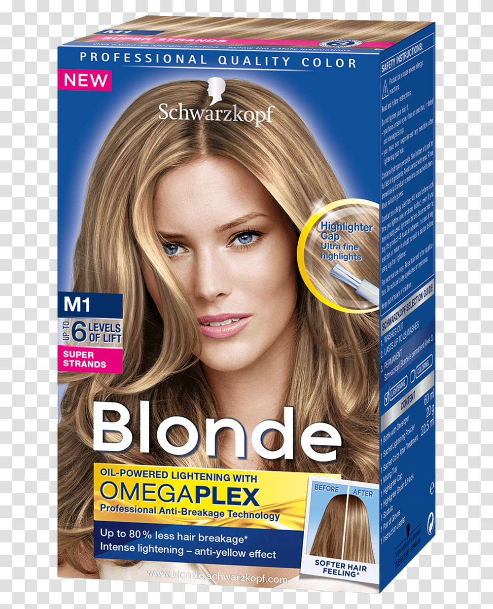 Blonde Strands M1 Super Strands Schwarzkopf Blonde M1 Super Highlights, Advertisement, Poster, Flyer, Paper Transparent Png