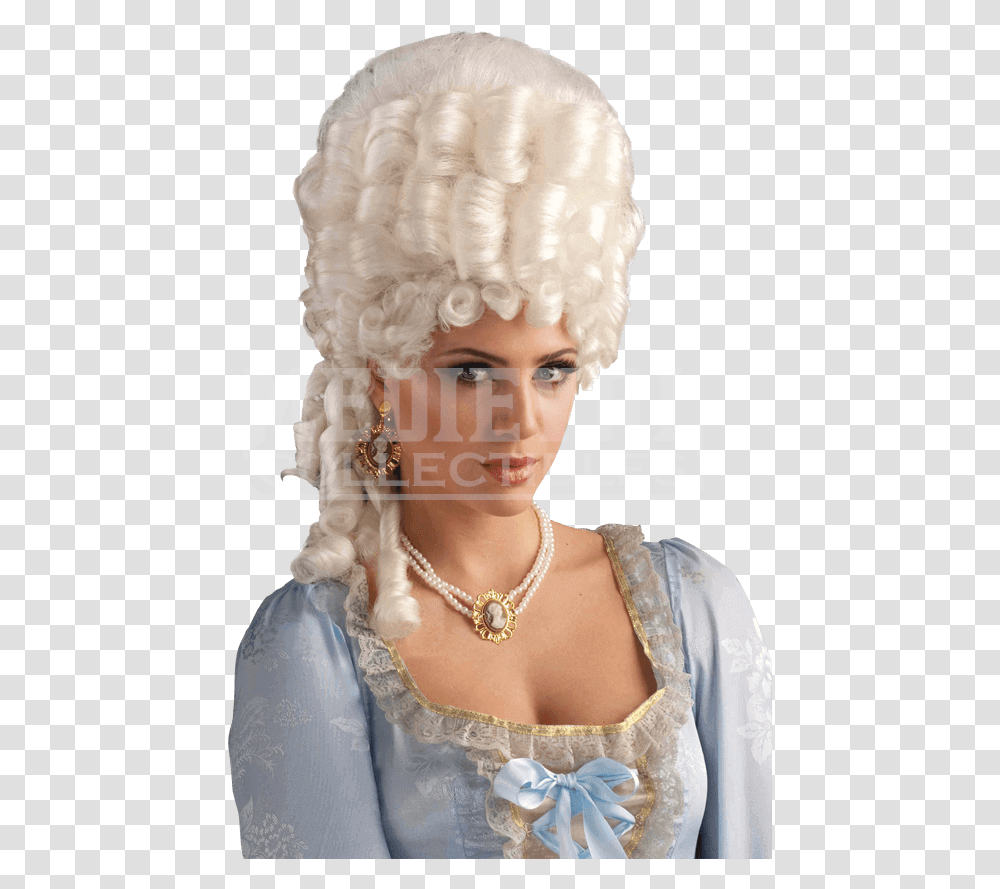 Blonde Wig Marie Antoinette Wig, Necklace, Jewelry, Accessories, Accessory Transparent Png