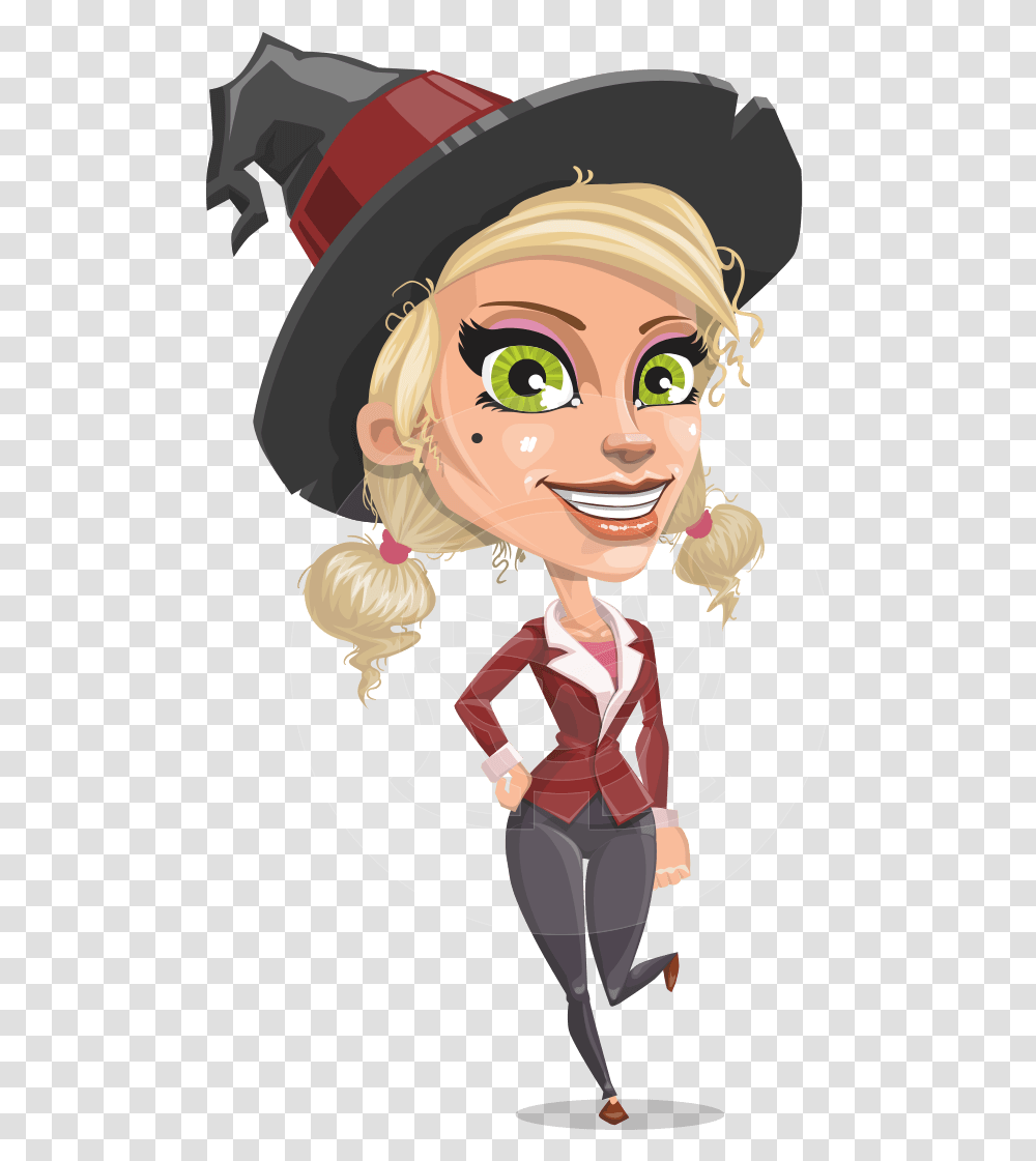 Blonde Witch Cartoon, Person, Face, Leisure Activities Transparent Png