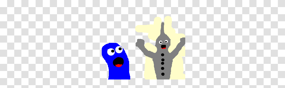 Bloo In Human Form And Tin Man Are Shocked, Cross, Outdoors Transparent Png