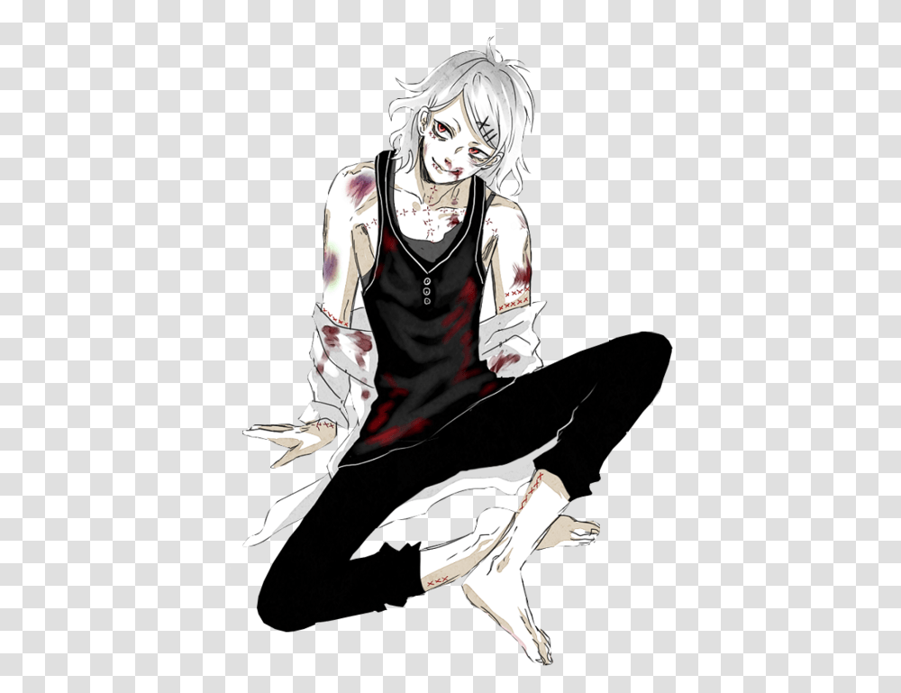 Blood And Suzuya Juuzou Image Juuzou Suzuya, Comics, Book, Manga, Person Transparent Png