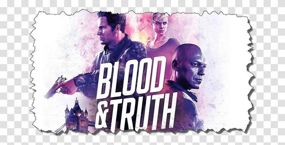 Blood And Truth Poster, Advertisement, Flyer, Paper, Person Transparent Png