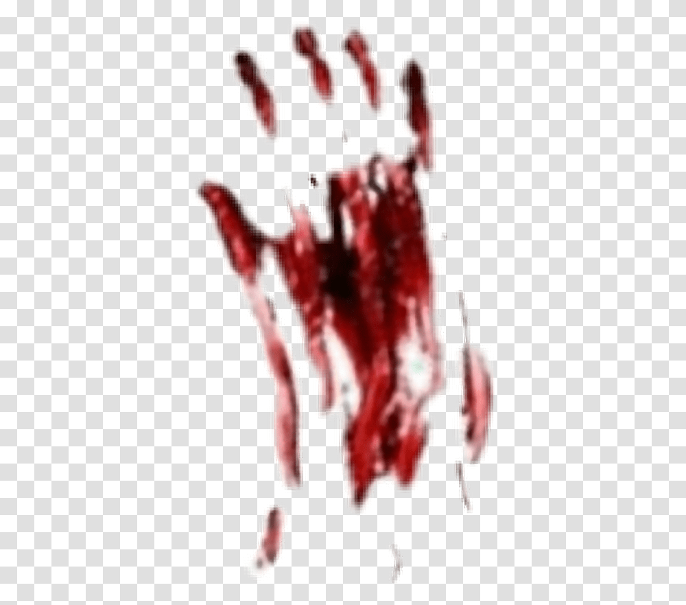 Blood Bloody Handprint Halloween Scary Creepy Illustration Bloody Handprint Background, Person, Human, Graphics, Art Transparent Png