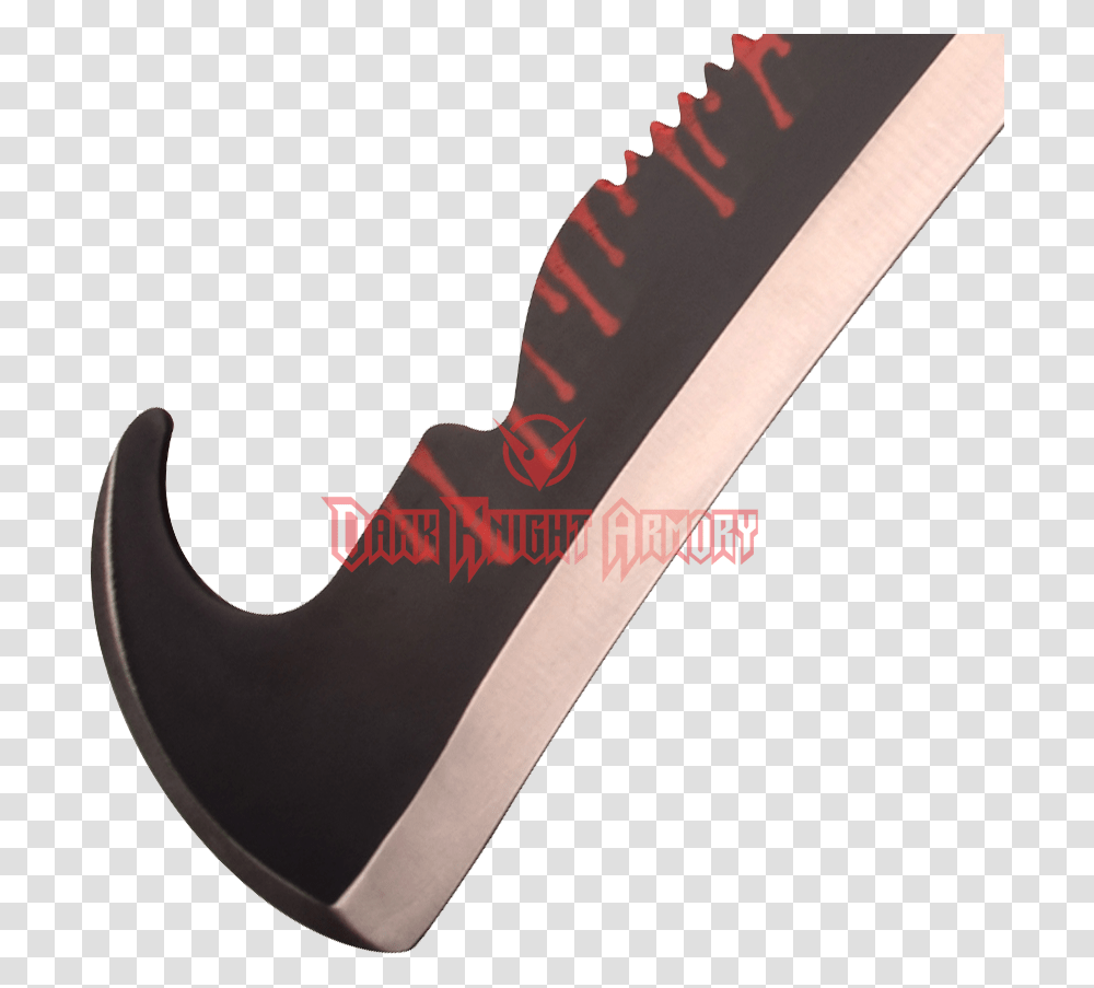 Blood Drip Hooked Fantasy Short Sword, Axe, Tool, Weapon, Weaponry Transparent Png