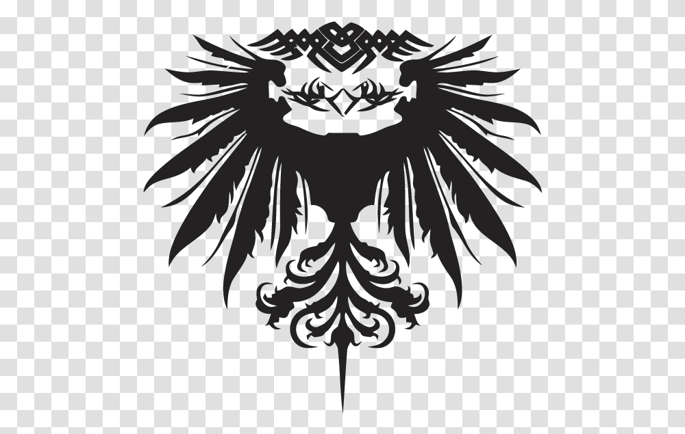 Blood Eagle Logo Logo Blue Phoenix, Stencil, Emblem, Batman Logo Transparent Png
