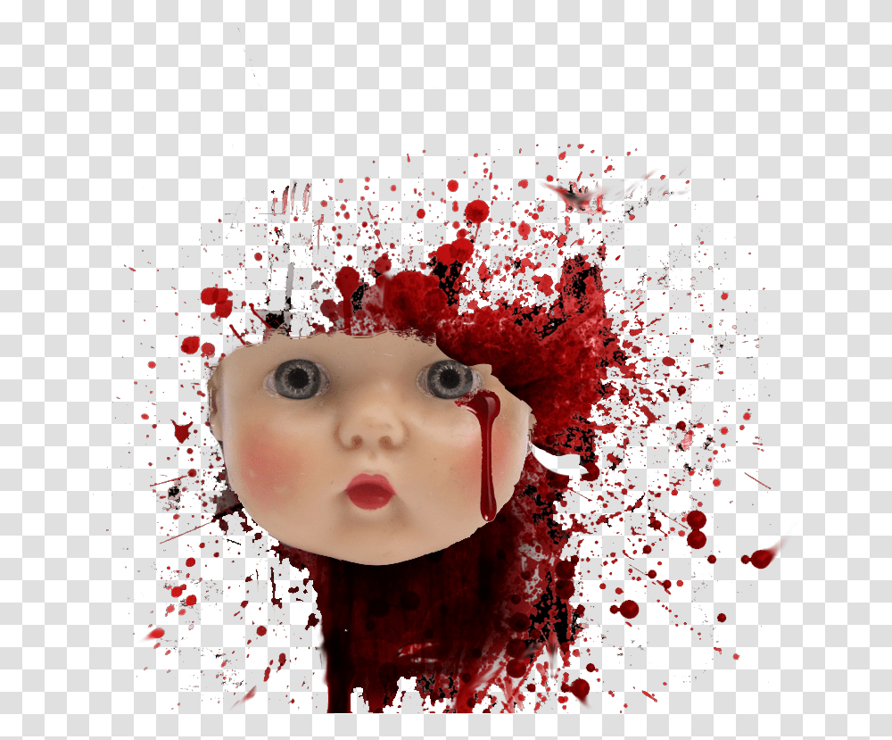 Blood For Editing, Doll, Toy, Head, Hair Transparent Png