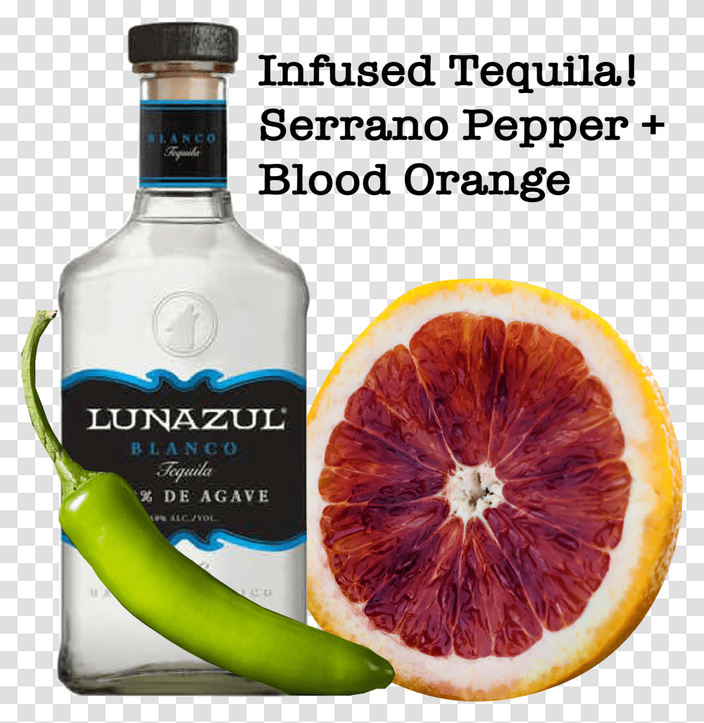 Blood Orange Lunazul Blanco Tequila Transparent Png