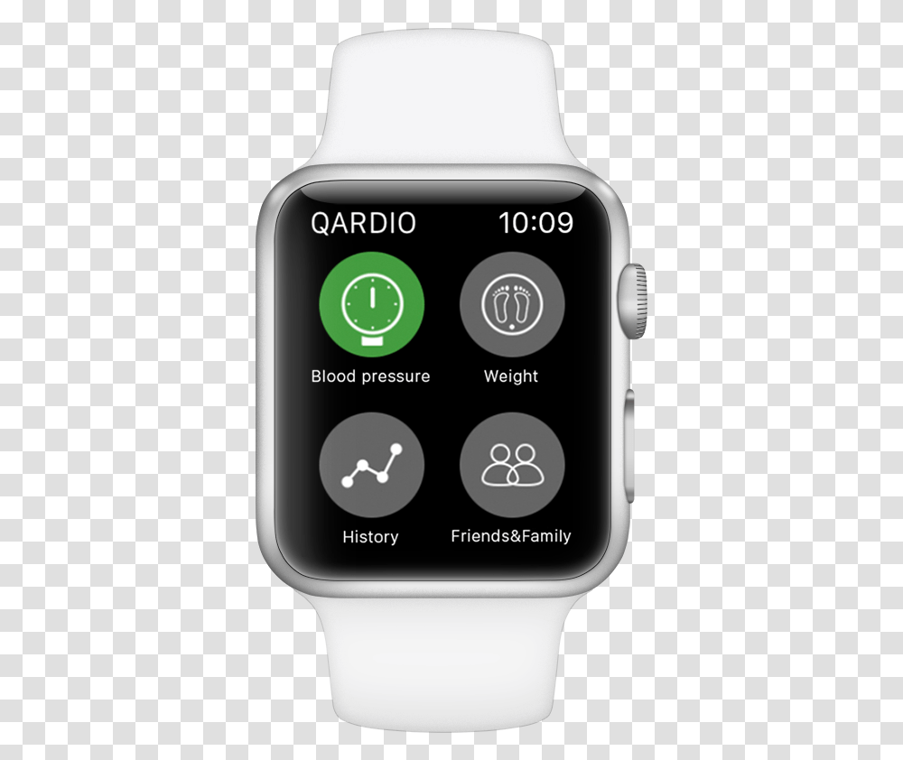 Blood Pressure Apple Watch Qardio App Analog Watch, Mobile Phone, Electronics, Cell Phone, Wristwatch Transparent Png