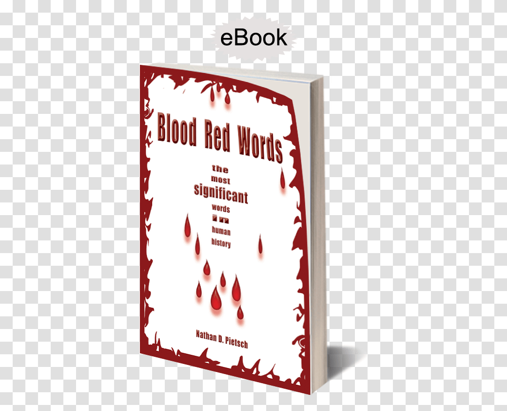 Blood Red Words Poster, Advertisement, Flyer, Paper Transparent Png